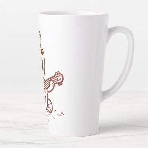 Caneca De Café Latte Cão, Guitarrista, Músico