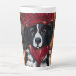 Caneca De Café Latte Cão Terra Nova        