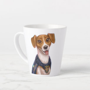 Caneca De Café Latte Cão ucraniano Patron T-Shirt
