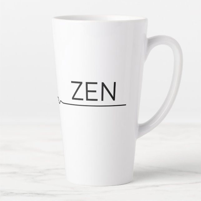 Caneca De Café Latte Caos Abrangente à Paz (Direita)