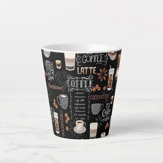 Caneca De Café Latte cappuccino americano (Frente)