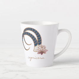 Caneca De Café Latte Capricórnio Zodiac Boho