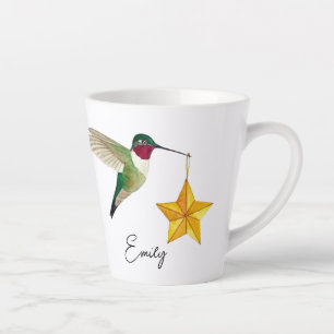 Caneca De Café Latte Caprinos e Estrelas Personalizados Latão
