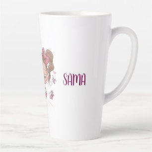 Caneca De Café Latte Capuz Personalizado de Borboleta para Menina - N