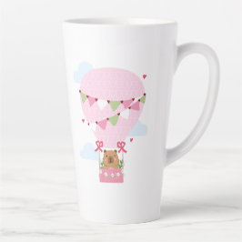 Caneca De Café Latte Capybara Birthday Party Kids Watch