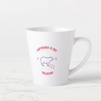 Caneca De Café Latte Capybara pet casal amorosa esposa namorado f