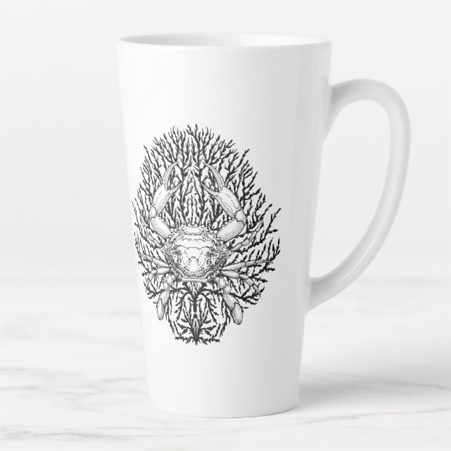 Caneca De Café Latte Caranguejo (Direita)