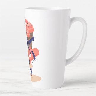 Caneca De Café Latte Caráter legal e engraçado do café