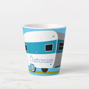 Caneca De Café Latte Caravana Camper RV Thunder_Cove