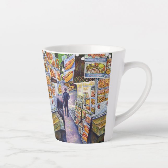 Caneca De Café Latte Carga de trabalho artística extraordinária (Direita)