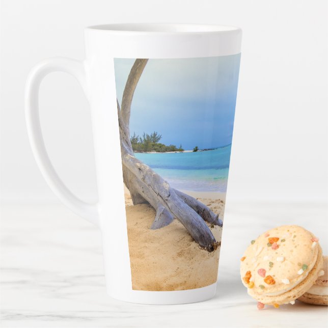 Caneca De Café Latte Caribe Beachscape (In Situ)