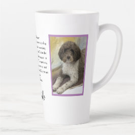 Caneca De Café Latte Caro Mãe Ou Pai Personalizado Foto Pet Love Carta 