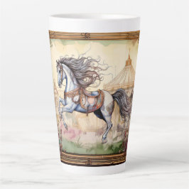 Caneca De Café Latte Carousel Horse, nas Feiras
