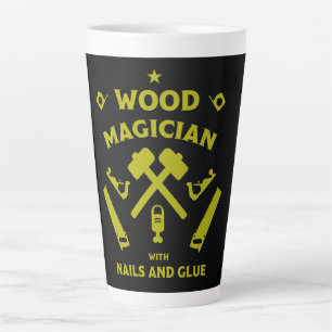 Caneca De Café Latte Carpintaria E Madeira