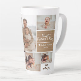 Caneca De Café Latte Carro de colagem da família de fotos do Dia de os 