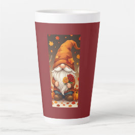 Caneca De Café Latte cartão de cumprimentos de halloween e outono