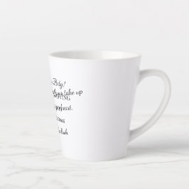 Caneca De Café Latte Cartão de Revenda de Bebê Personalizado