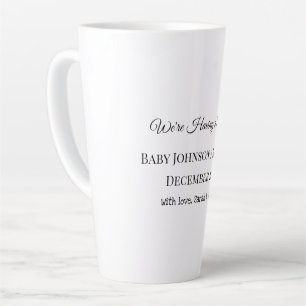 Caneca De Café Latte Cartão de Revenda de Bebê Personalizado