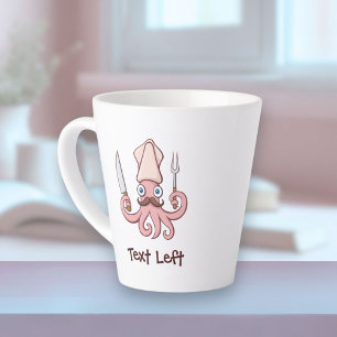 Caneca De Café Latte Cartoon Chef Lula