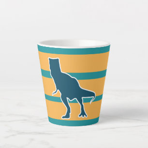 Caneca De Café Latte Cartoon de dinossauro T-rex para crianças que ama