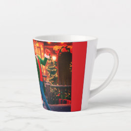 Caneca De Café Latte Cartoon de Natal Princesa Latte Mug