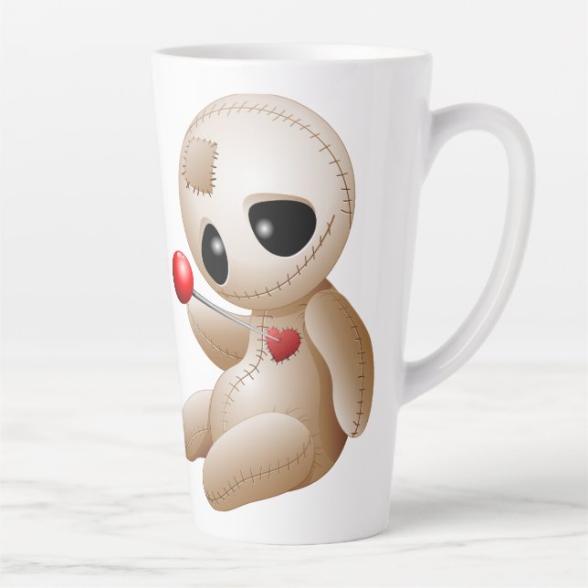 Caneca De Café Latte Cartoon Doll Voodoo Apaixonado (Direita)