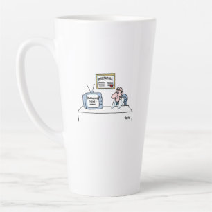 Caneca De Café Latte Cartoon Ortopedista Engraçado para Ortopedistas