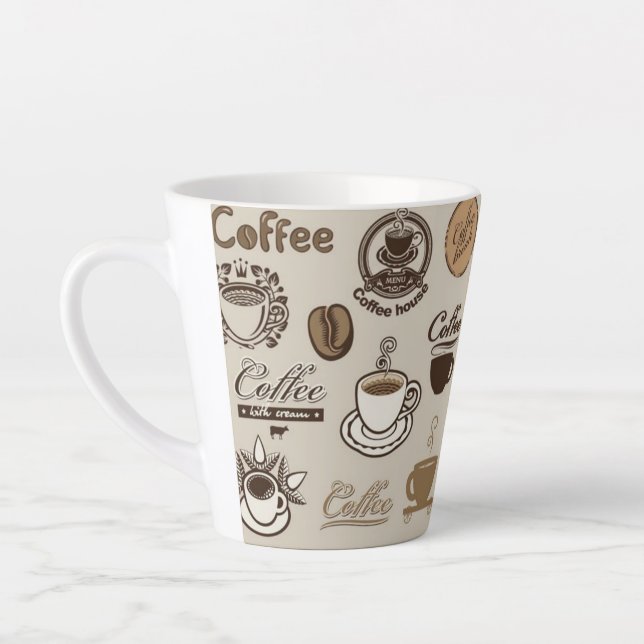 Caneca De Café Latte  casa de café (Esquerda)