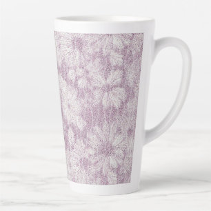 Caneca De Café Latte Casa de Campo Velvety Lilac Daisy