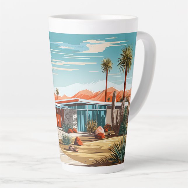 Caneca De Café Latte Casa Moderna do Século médio #239 (Ângulo direito)