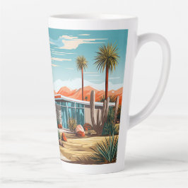 Caneca De Café Latte Casa Moderna do Século médio #239