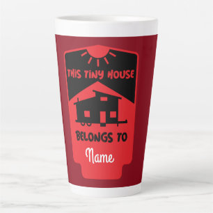 Caneca De Café Latte Casa Pequena Vivendo - Casas Pequenas