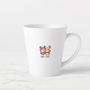Caneca De Café Latte Casal Cute Kawaii Pika, Ataque de Aventura