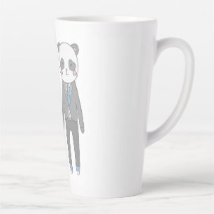 Caneca De Café Latte Casal de Noivos Panda Fofo – Noiva & Noivo Kawaii