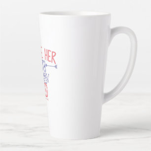 Caneca De Café Latte Casal Presente Eu A Amo Com Cupido De Seta