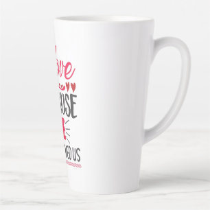 Caneca De Café Latte Casal Que Adoramos Porque Ele Nos Amava Pela Prime