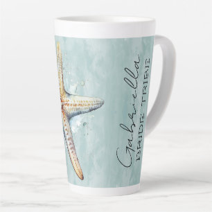 Caneca De Café Latte Casamento com tema de praia 