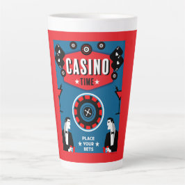 Caneca De Café Latte Casino Gambling Poker Roulette