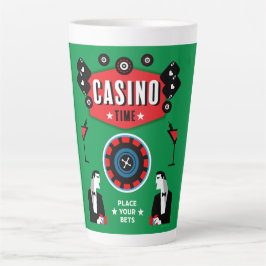Caneca De Café Latte Casino Gambling Poker Roulette