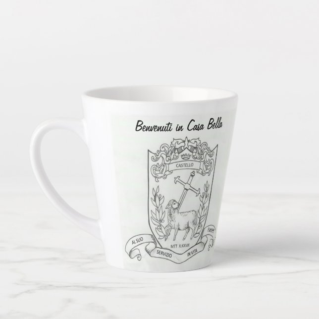 Caneca De Café Latte Castello Crest Casa Bella Chronicles Mug (Esquerda)