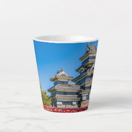 Caneca De Café Latte Castelo Matsumoto e ponte