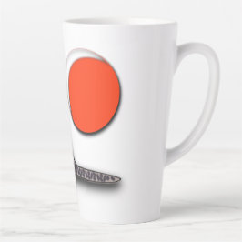 Caneca De Café Latte Cat encontra a lua completa