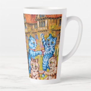 Caneca De Café Latte Cat Garden Party