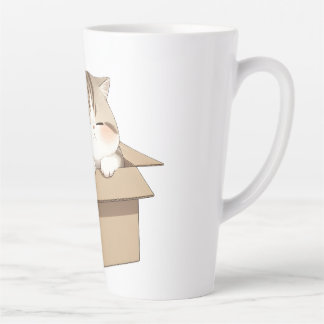 Caneca De Café Latte Cat In the box