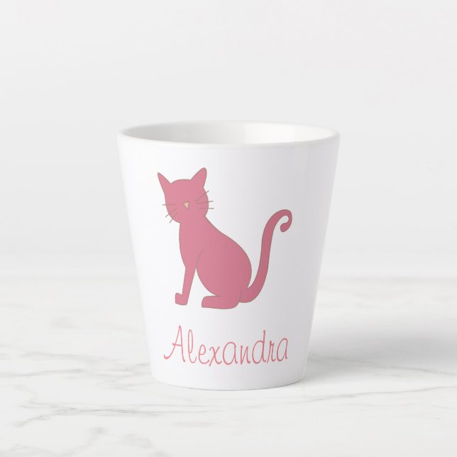 Caneca De Café Latte Cat Lover (Frente)