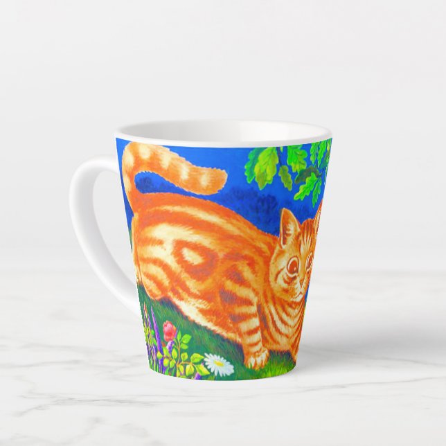 Caneca De Café Latte Cat Noite (Ângulo esquerdo)