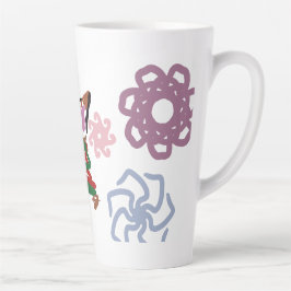 Caneca De Café Latte Cat winter