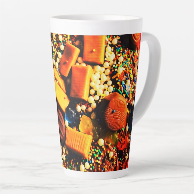 Caneca De Café Latte Catástrofe de doces (Ângulo direito)