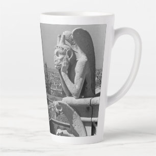 Caneca De Café Latte Catedral de Notre Dame Paris França vintage pensad