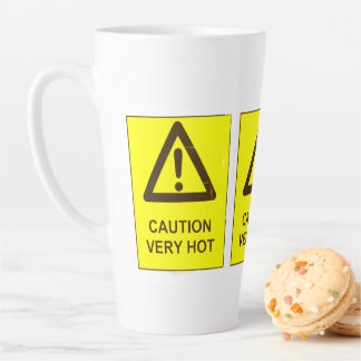 Caneca De Café Latte Caution - Hot Latte Mug